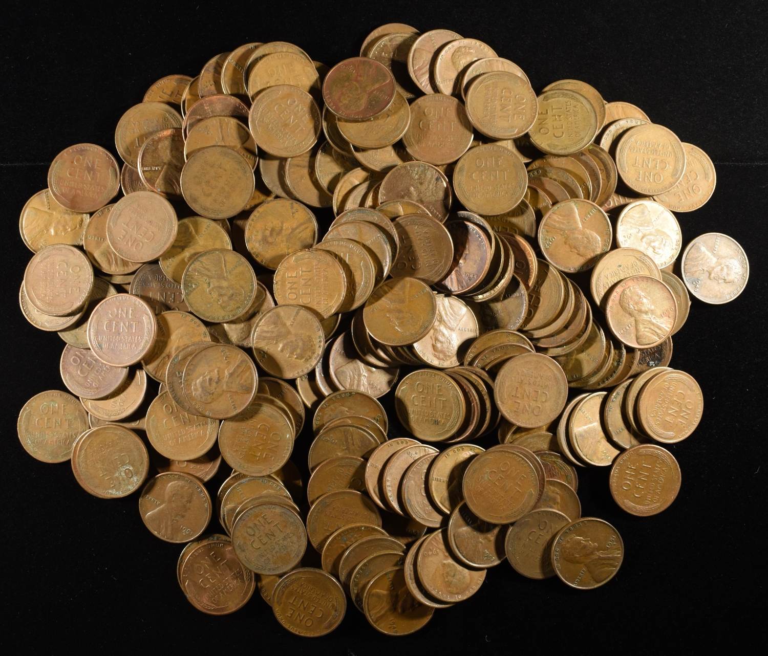 200 "S" MINT WHEAT CENTS