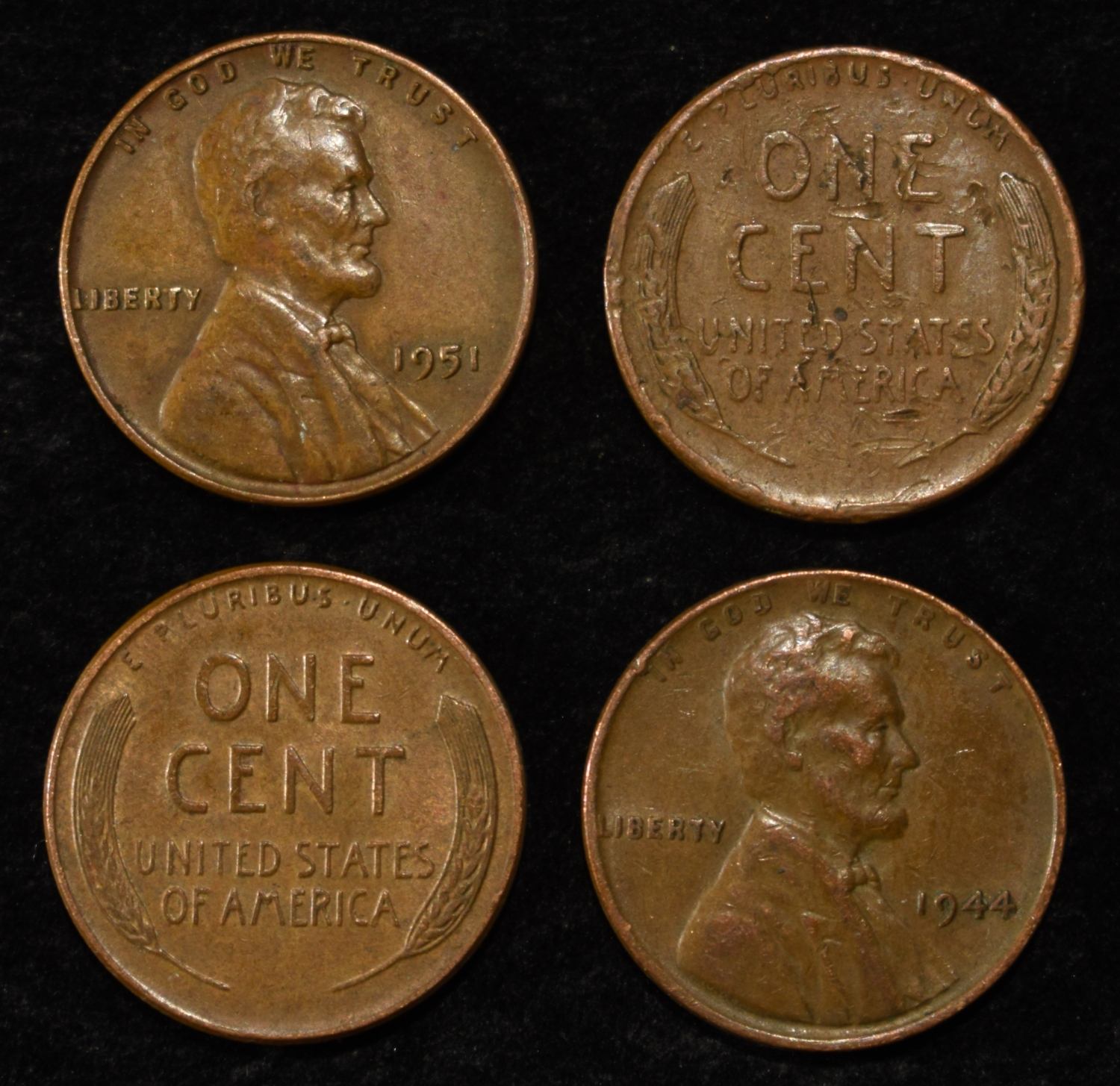 (500) 40'S & 50'S WHEAT CENTS