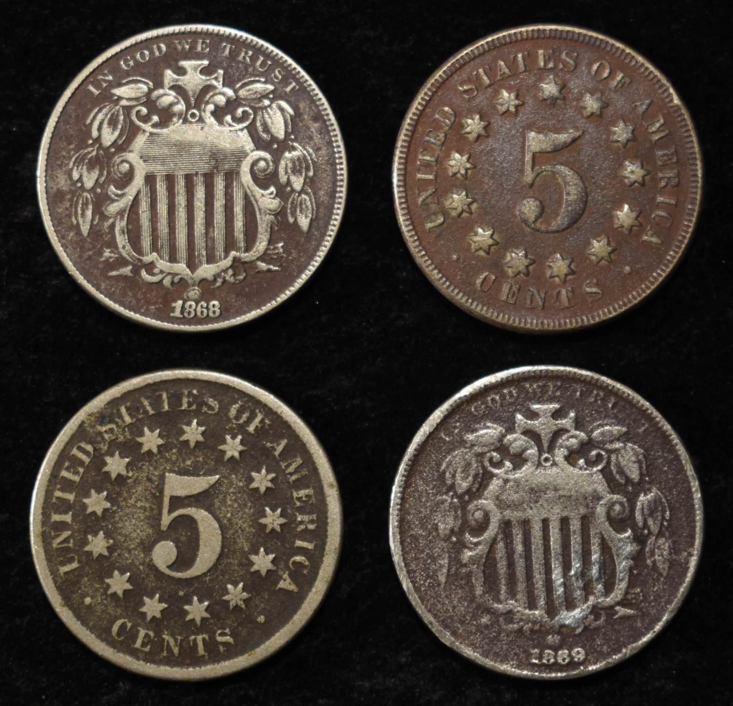 (11) SHIELD NICKELS