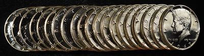 1967 KENNEDY HALF DOLLARS SMS ROLL. TOP RATED AUCTION HOUSE ESTIMATE $400 - $450.