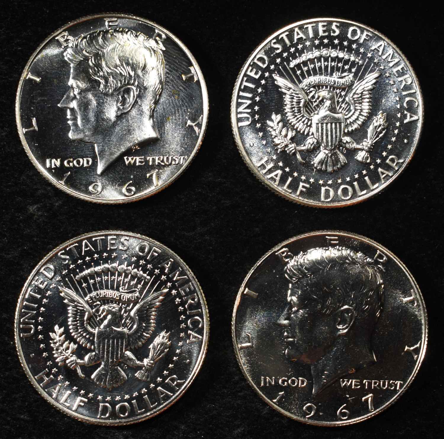 1967 KENNEDY HALF DOLLARS SMS ROLL