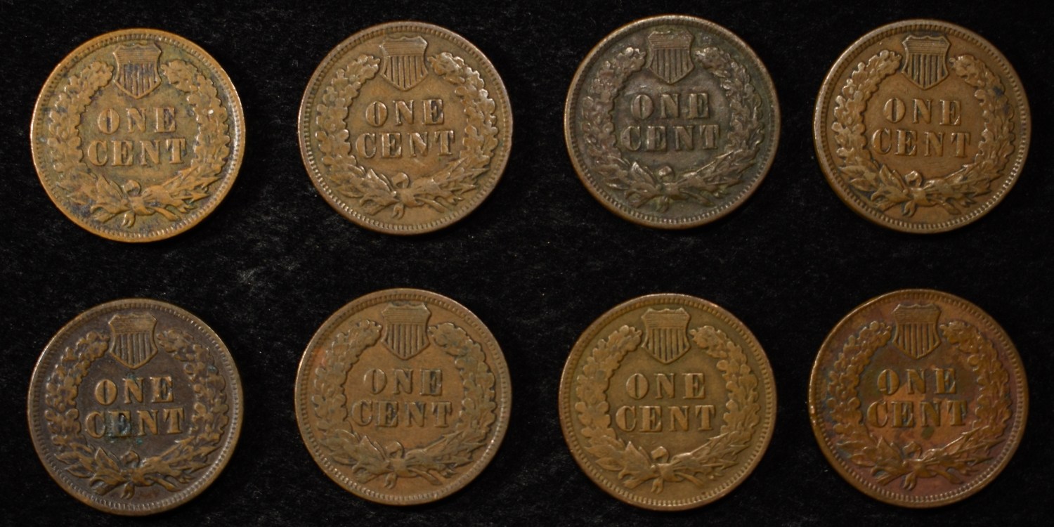 8 BETTER GRADE INDIAN CENTS