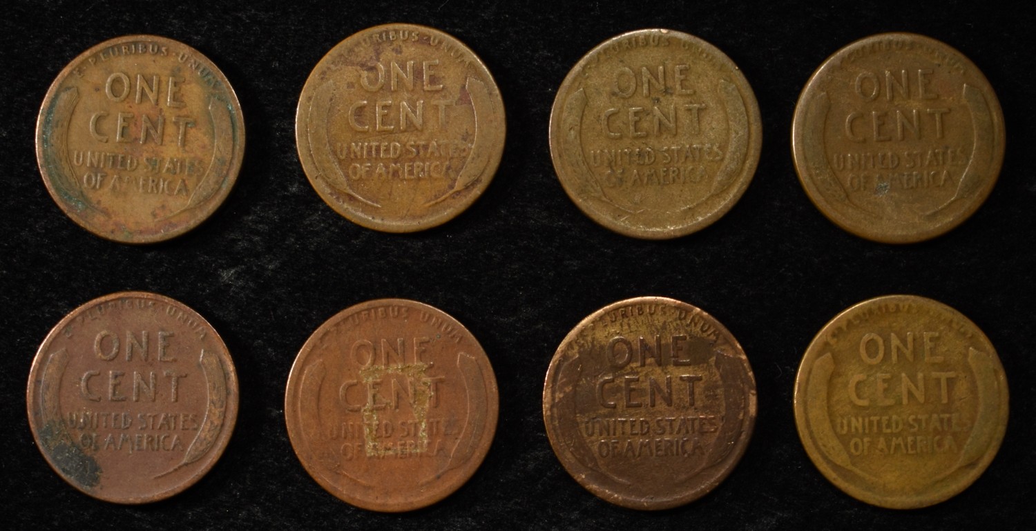 8 NICE EARLY SEMIKEY WHEAT CENTS