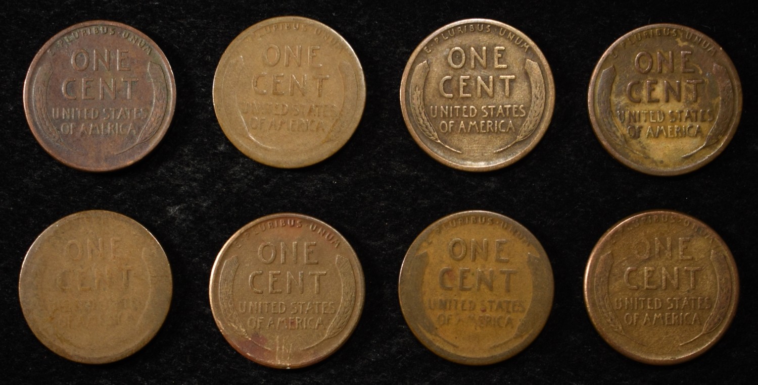8 NICE EARLY SEMIKEY WHEAT CENTS