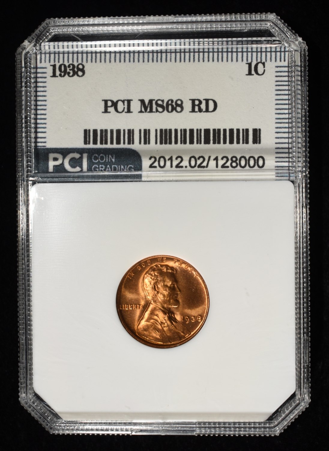 1938 WHEAT CENT PCI SUPERB GEM+ BU RD