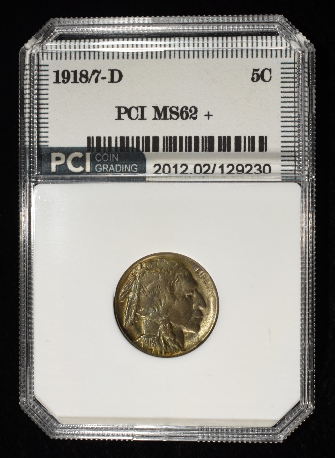 1918/7-D BUFFALO NICKEL PCI BU