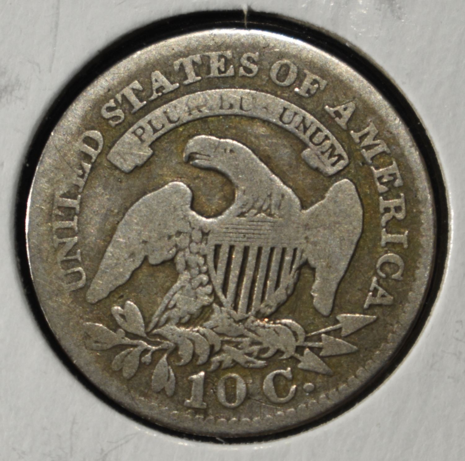 1827 CAPPED BUST DIME FINE