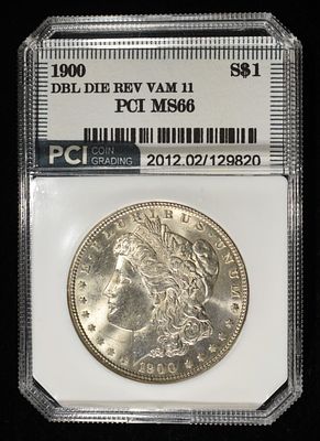 1900 DD REV VAM11 MORGAN DOLLAR PCI SUPERB GEM BU. LEADERS IN ON-LINE AUCTIONS ESTIMATE $260 - $310.