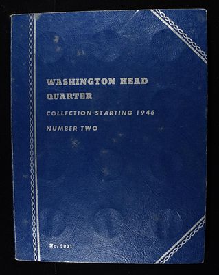 WASHINGTON QUARTER COLLECTION WHITMAN. INCLUDING (31) 90% SILVER QUARTERS ESTIMATE $675 - $775.
