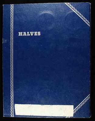 HALVES COLLECTION WHITMAN. INCLUDING (15) 90% WALKING LIBERTY HALF DOLLARS, (14) 90% SILVER 