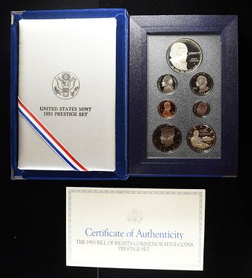 1993-S PRESTIGE SET. CHECK OUT OUR UPCOMING AUCTIONS ESTIMATE $120 - $170.