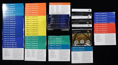 QUARTER COLLECTOR LOT. 1999-2007 QUARTER PROOF SET, PROOF SET CARDS & (3) ABQ 3-COIN SETS 