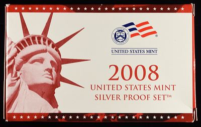 2008 SILVER PROOF SET INCOMPLETE. MISSING PRESIDENTIAL $1 PROOF SET CHECK OUT OUR UPCOMING 