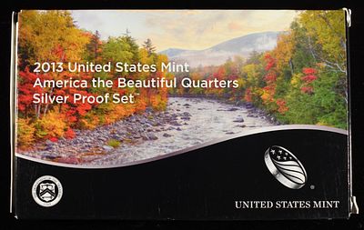 2013 SILVER QUARTER PROOF SET. CHECK OUT OUR UPCOMING AUCTIONS ESTIMATE $80 - $120.