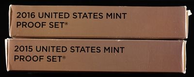 2015-2016 US PROOF SETS. CHECK OUT OUR UPCOMING AUCTIONS ESTIMATE $100 - $150.