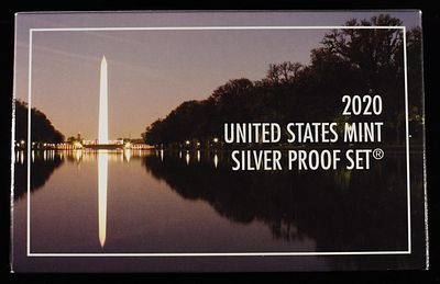 2020 US SILVER PROOF SET. TOP RATED AUCTION HOUSE ESTIMATE $200 - $250.