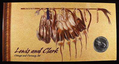 LEWIS AND CLARK COINAGE & CURRENCY SET. LEADERS IN ON-LINE AUCTIONS ESTIMATE $130 - $180.