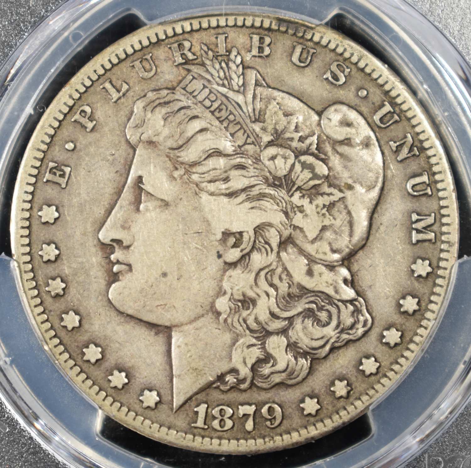1879-CC MORGAN DOLLAR PCGS VF-25 LOOKS ALMOST XF