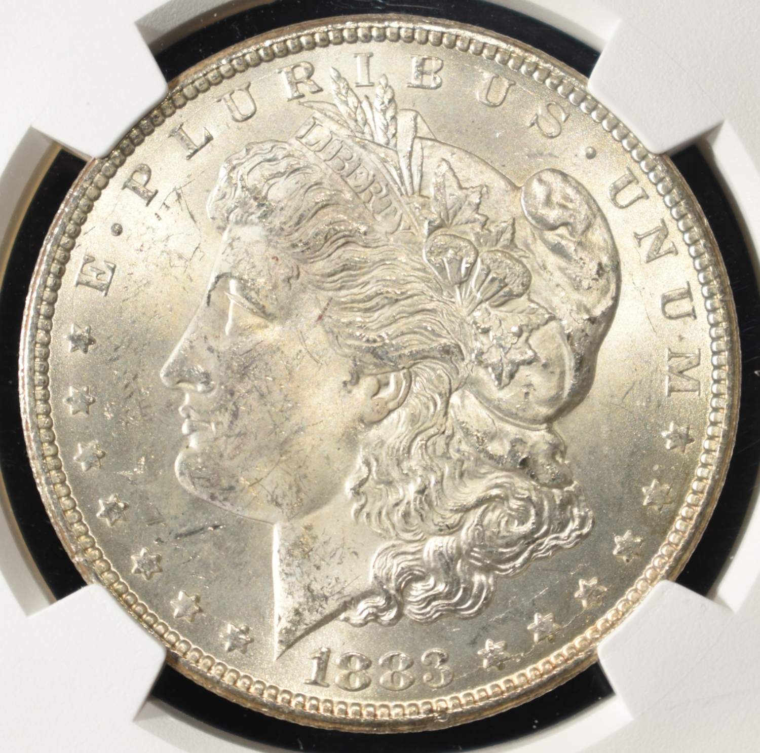 1883-CC MORGAN DOLLAR NGC MS-62