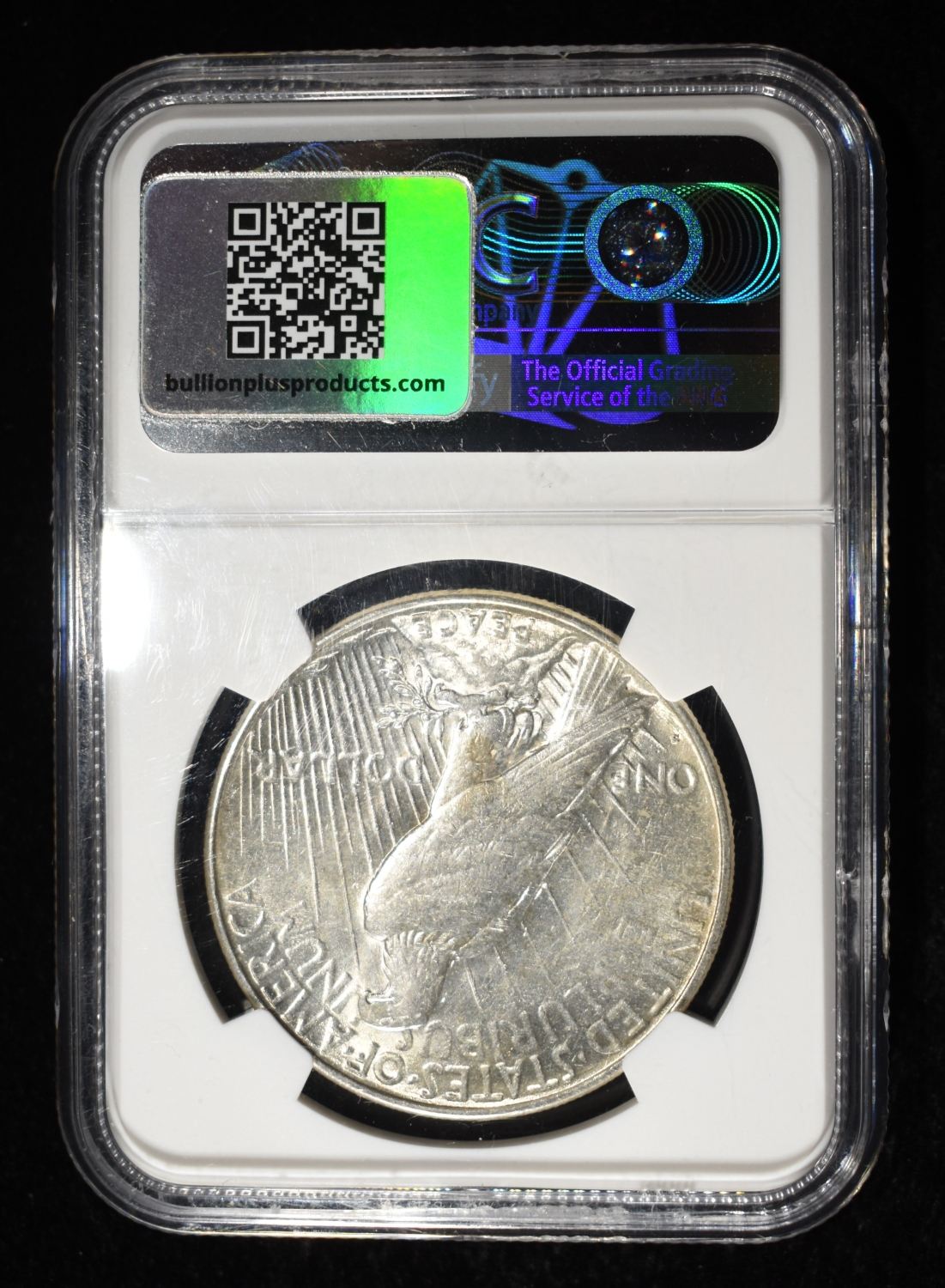1927-S PEACE DOLLAR NGC AU-55