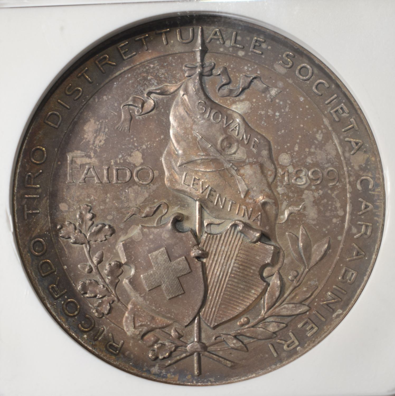 1899 SWISS SHOOTING FEST TICINO-FAIDO NGC MS-62