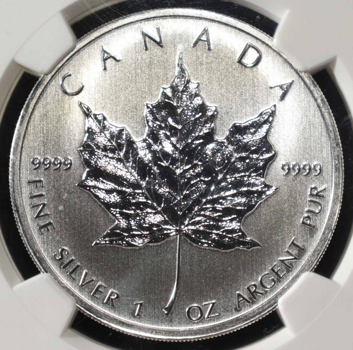2012 $5 CANADA SILVER MAPLE LEAF NGC MS67