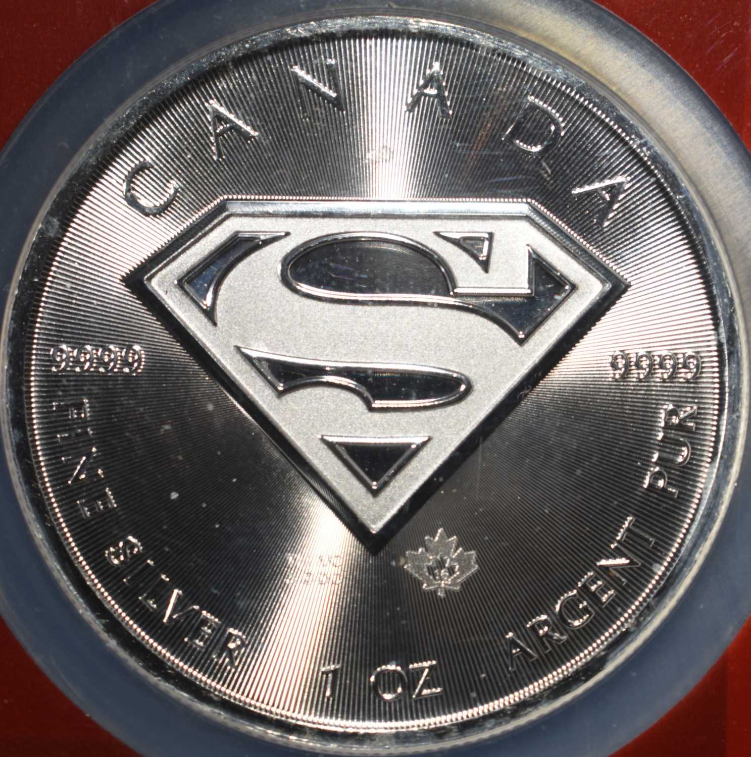 2016 CANADA SUPERMAN 1 OZ .999 SILVER NGC MS70
