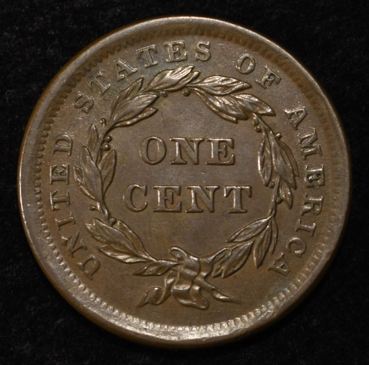 1840 LARGE CENT CH BU BN