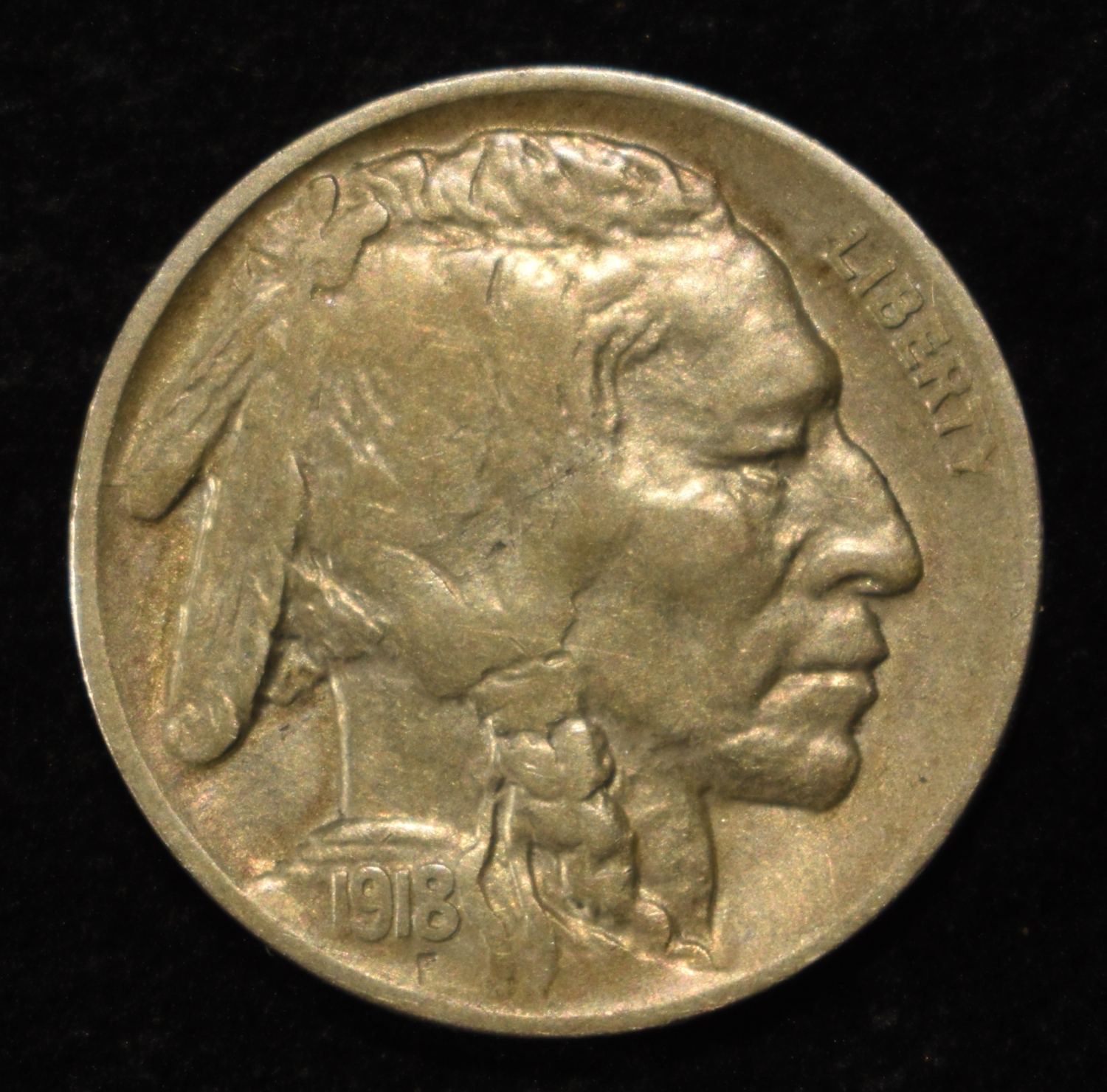 1918-D BUFFALO NICKEL AU