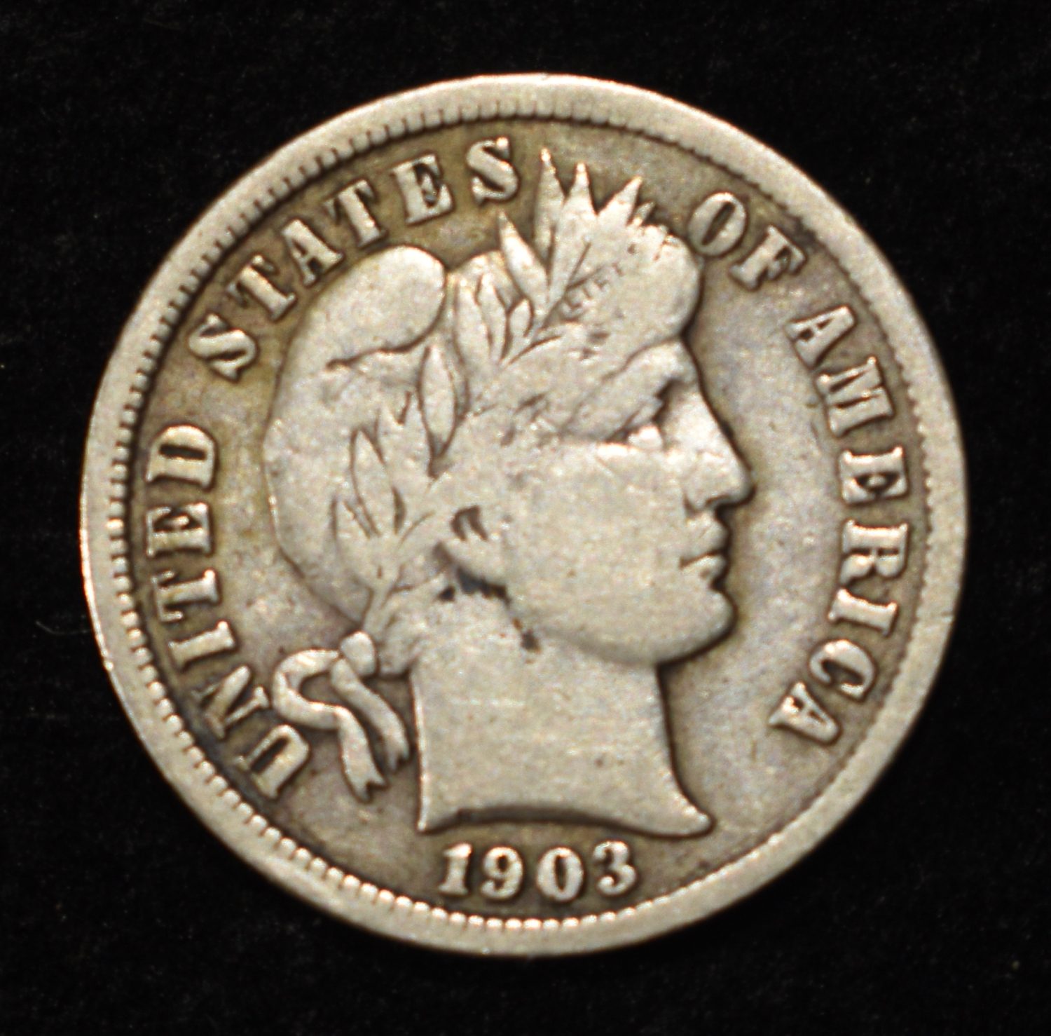 1903-S BARBER DIME FINE