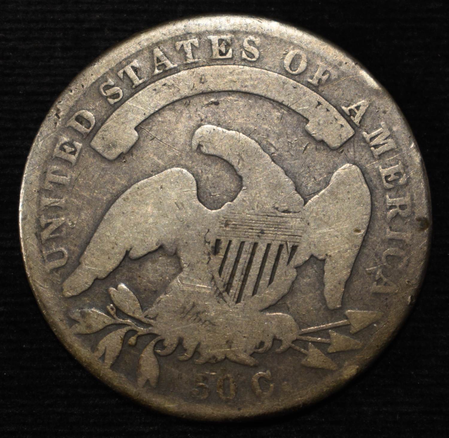 1836 BUST HALF DOLLAR AG