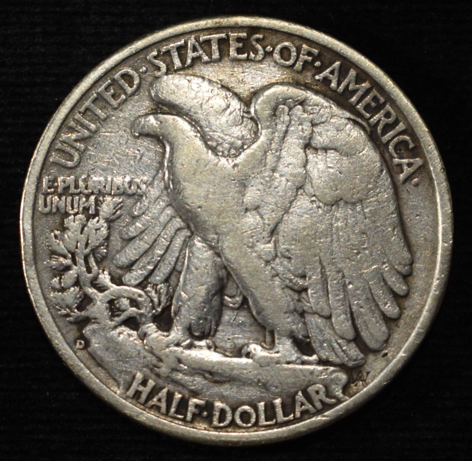 1938-D WALKING LIBERTY HALF VF
