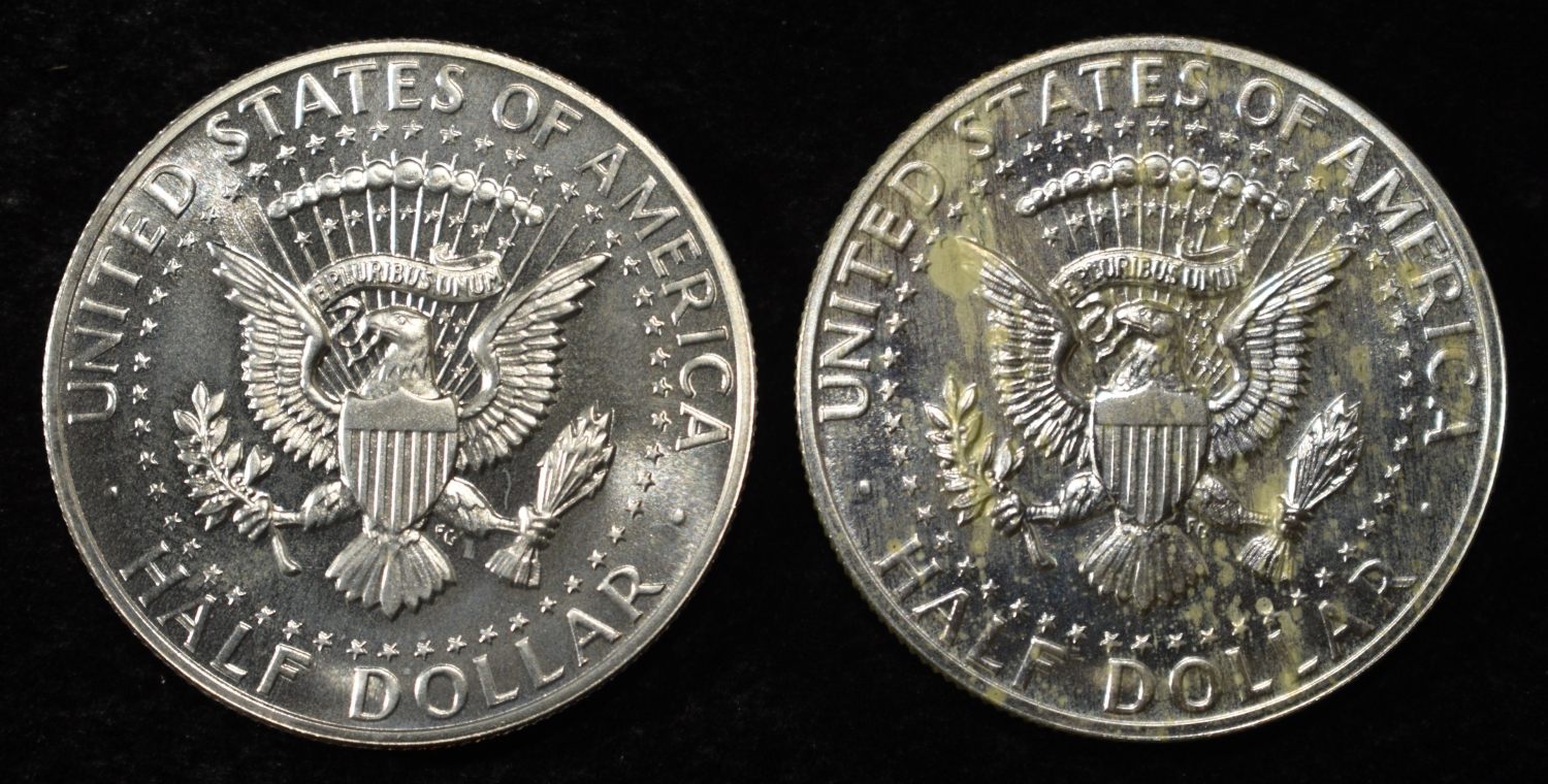 (2) 90% SILVER 1964 KENNEDY HALF DOLLARS PROOF BU