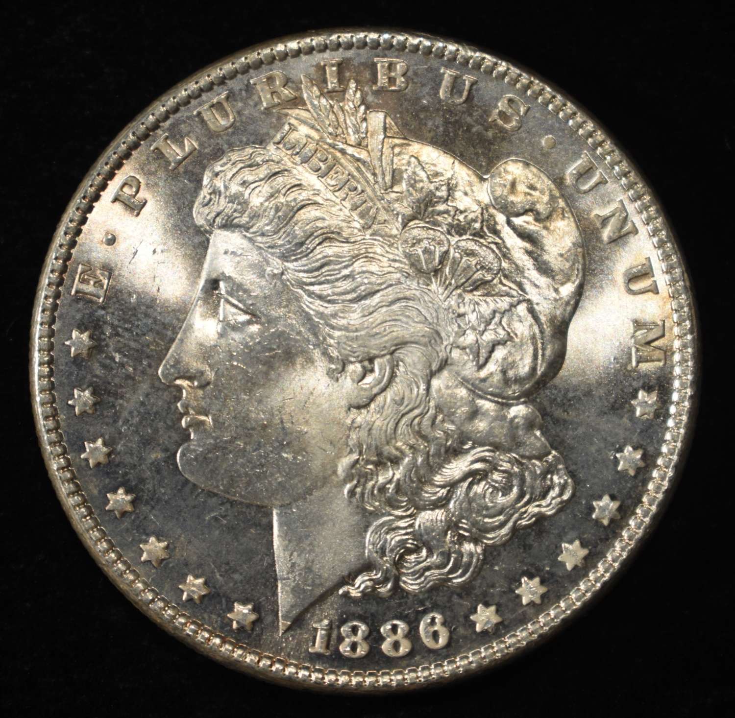 1886 MORGAN DOLLAR GEM BU PROOFLIKE
