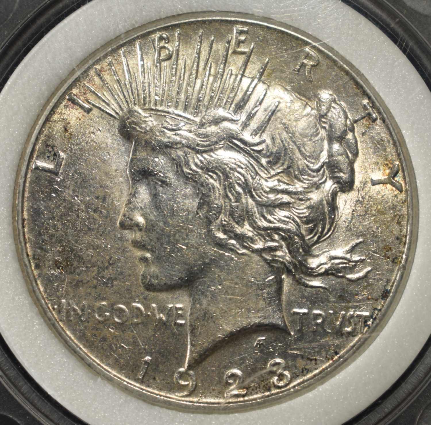 1923-S PEACE DOLLAR NAC SUPERB GEM BU