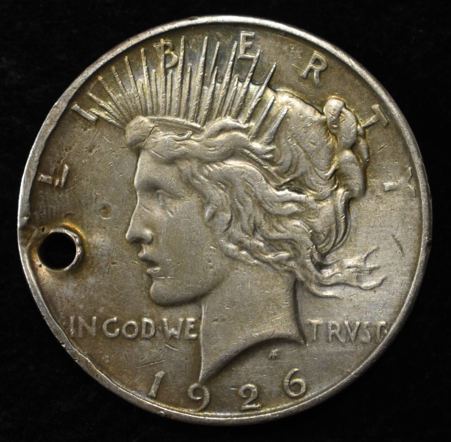 1926-D PEACE DOLLAR DAMAGED