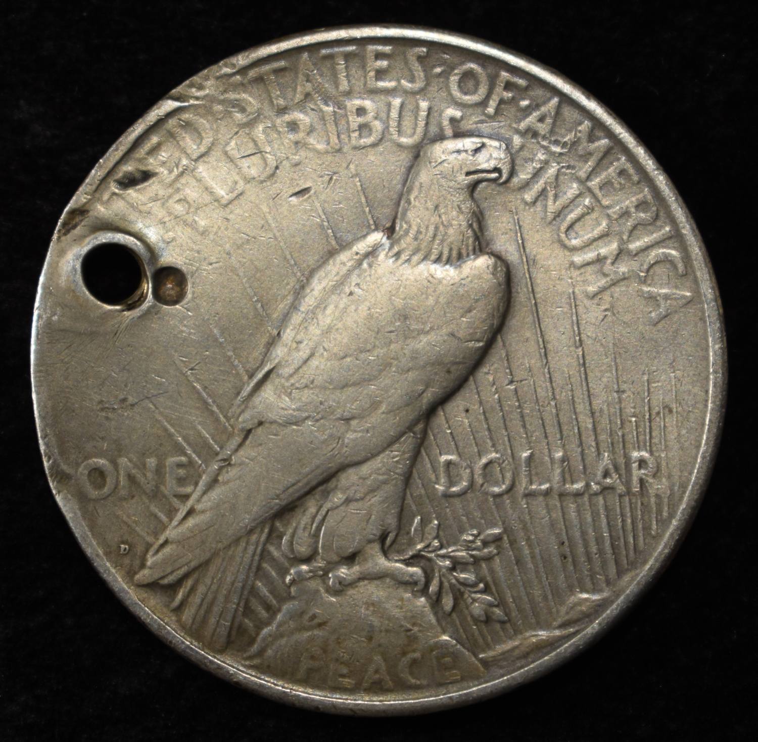 1926-D PEACE DOLLAR DAMAGED