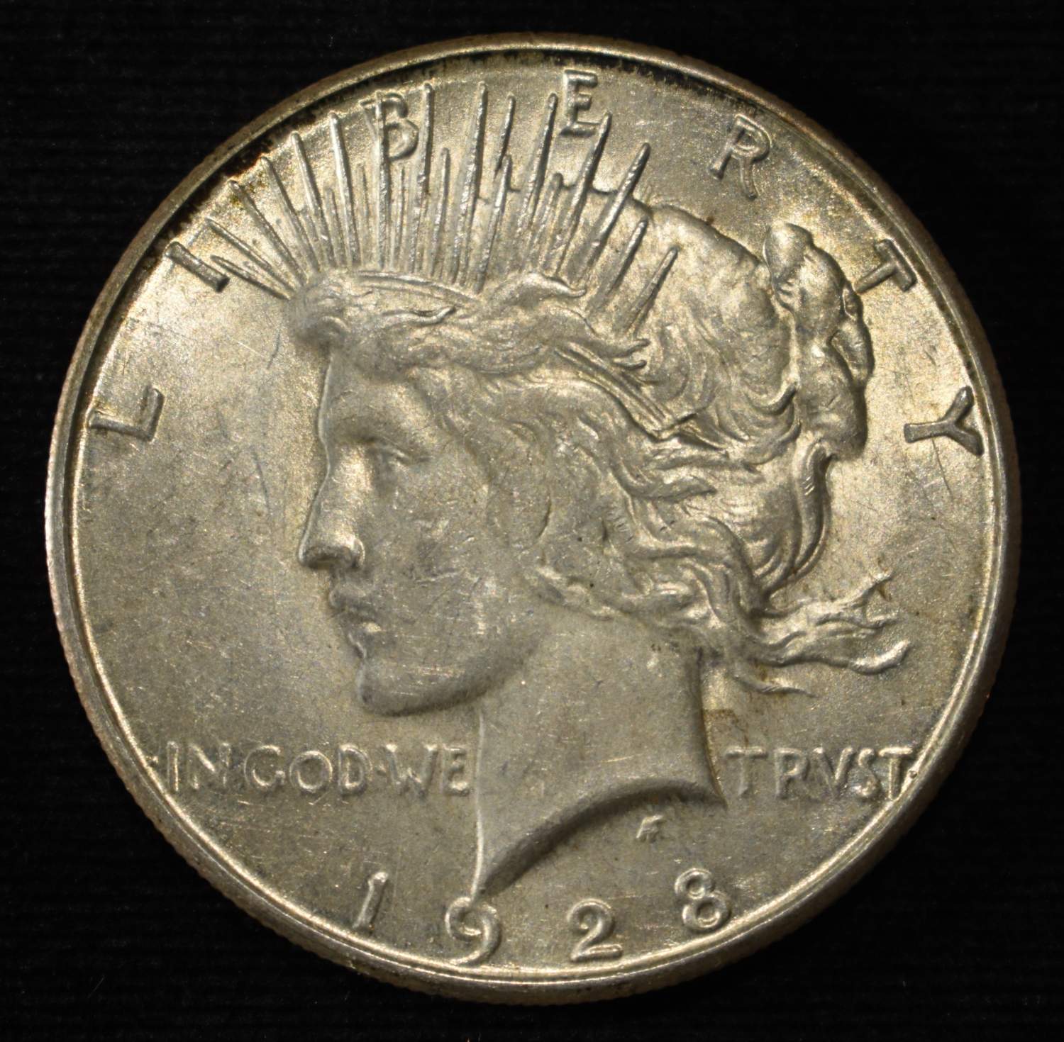 1928-S PEACE DOLLAR AU/BU
