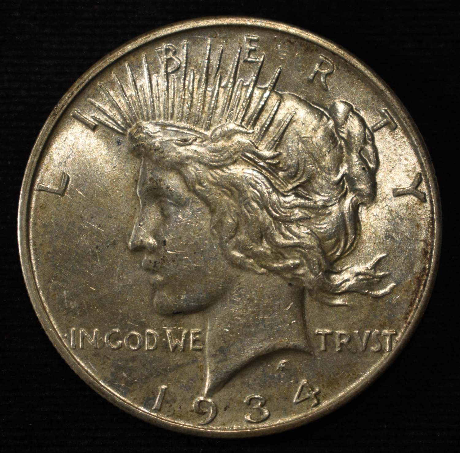 1934-D PEACE DOLLAR AU/BU