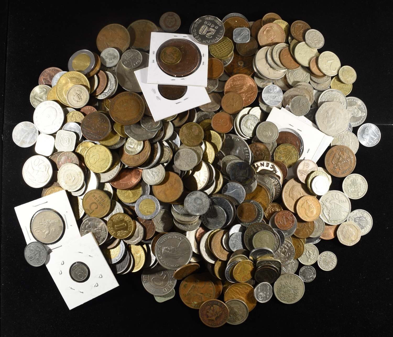 5 LB FORIGEN COINS NON- SILVER