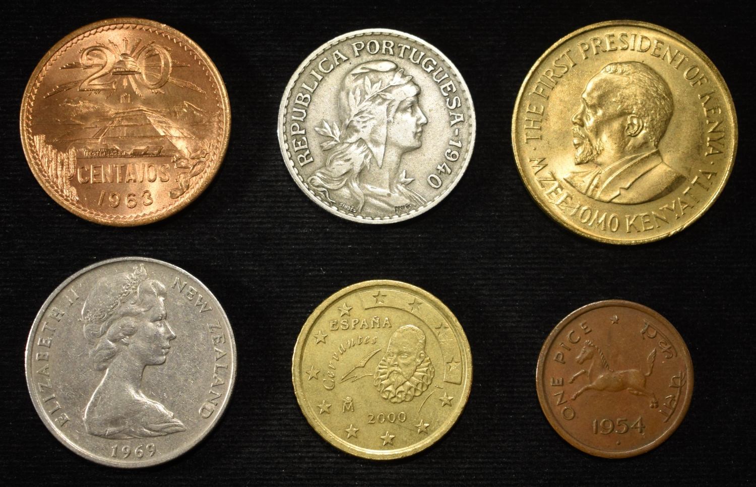 5 LB FORIGEN COINS NON- SILVER