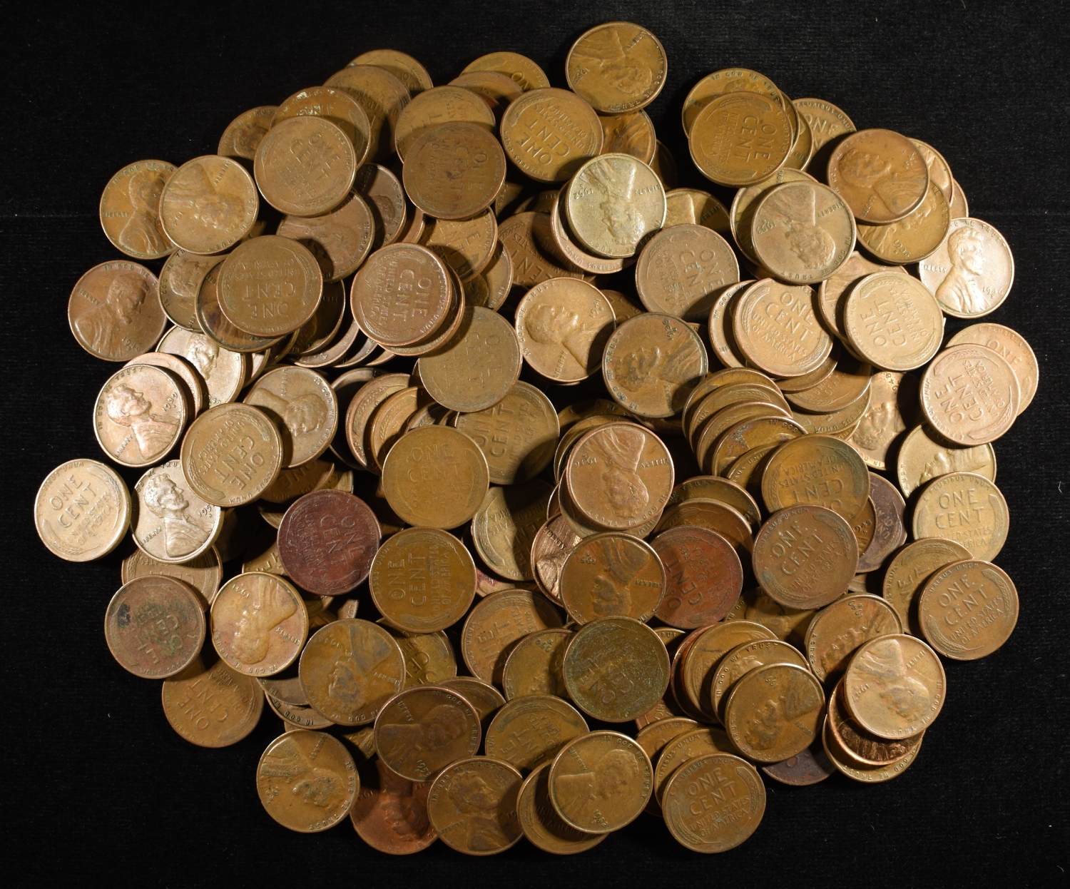 200 "S" MINT WHEAT CENTS