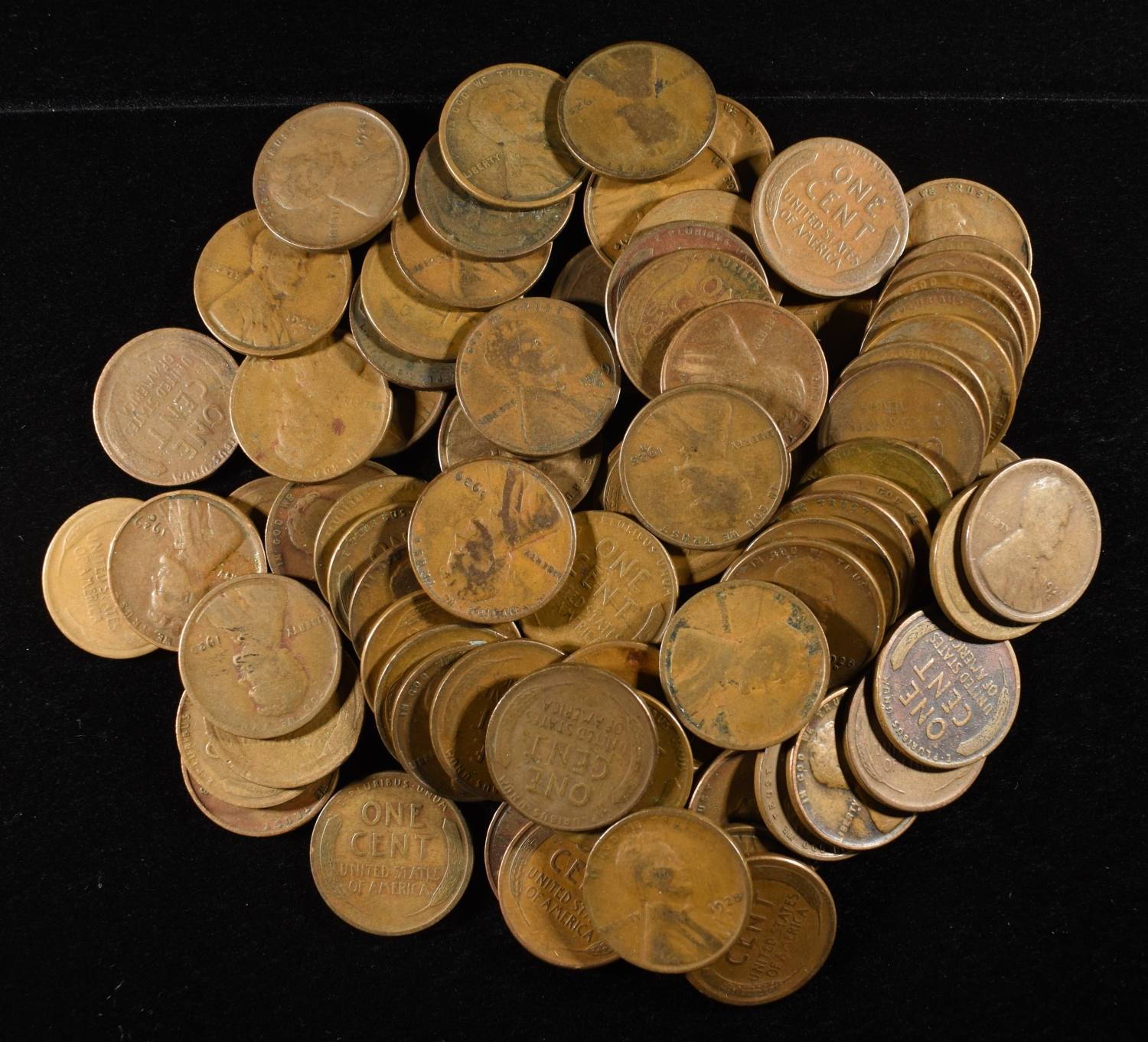 (84)D&S WHEAT CENTS FROM THE 20'S