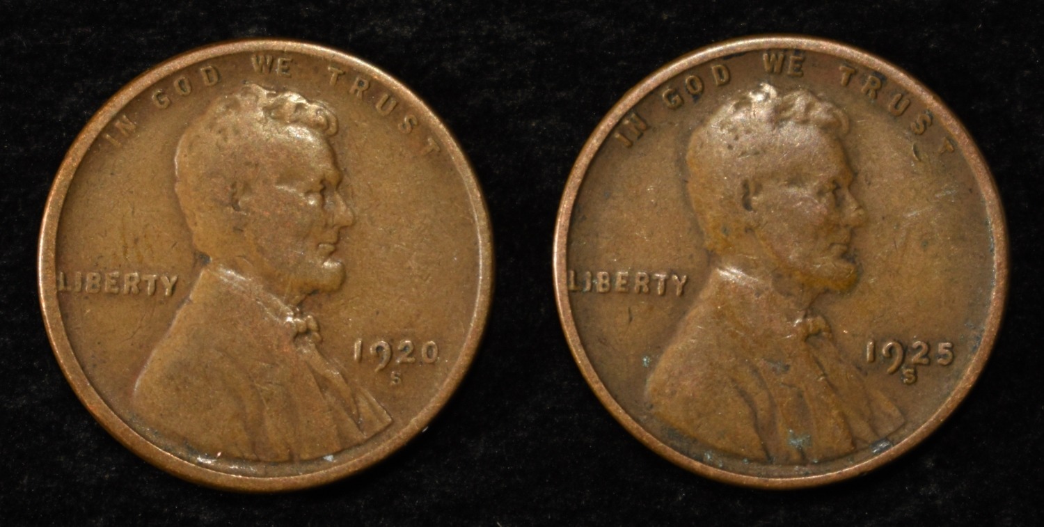 (84)D&S WHEAT CENTS FROM THE 20'S
