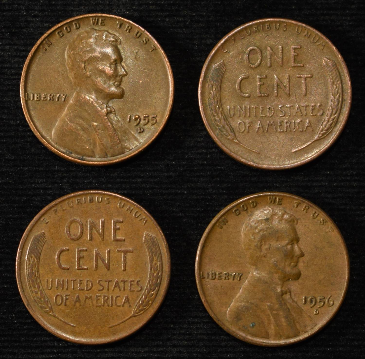 (500) 40'S & 50'S WHEAT CENTS