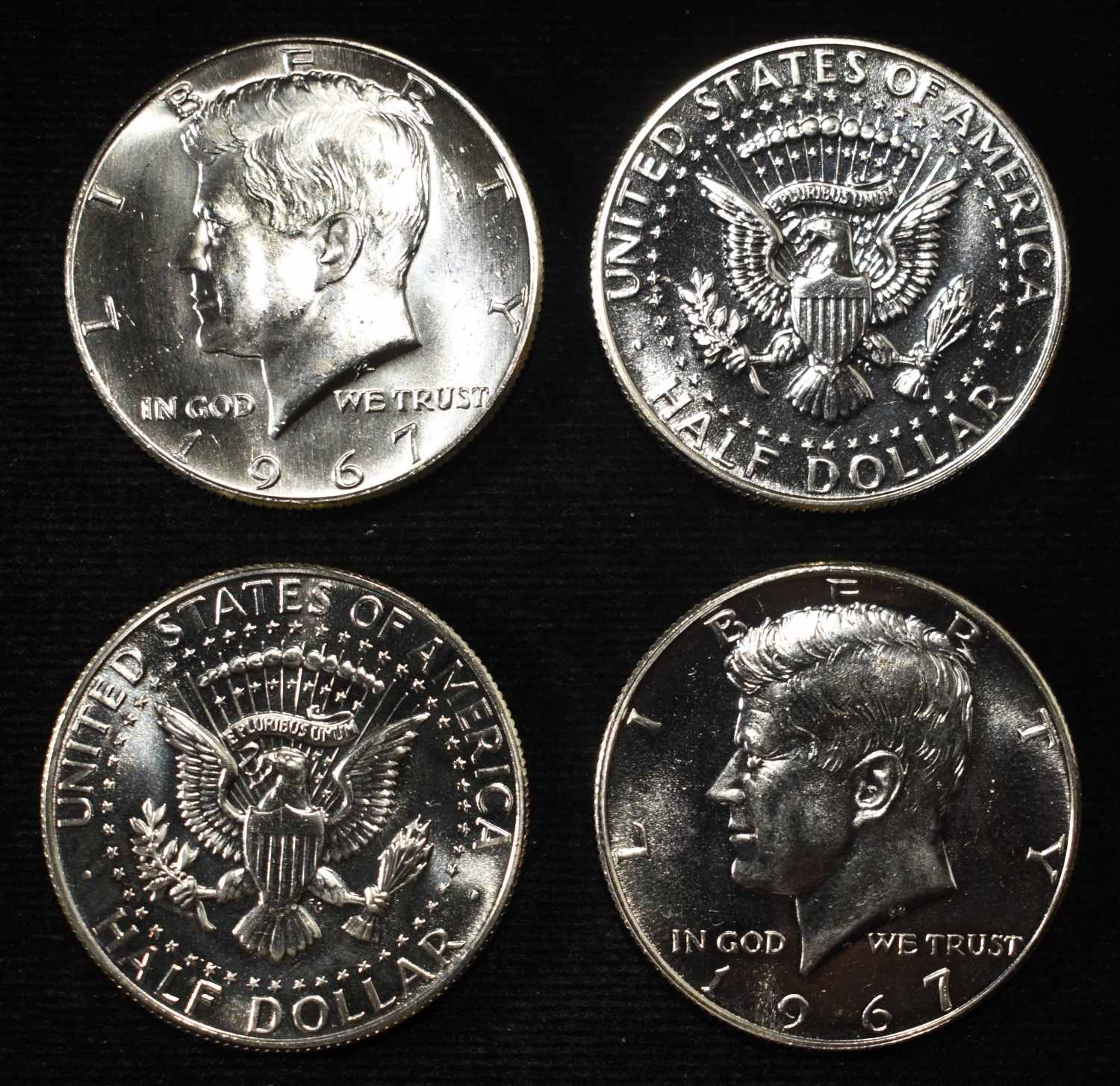 1967 KENNEDY HALF DOLLARS SMS ROLL
