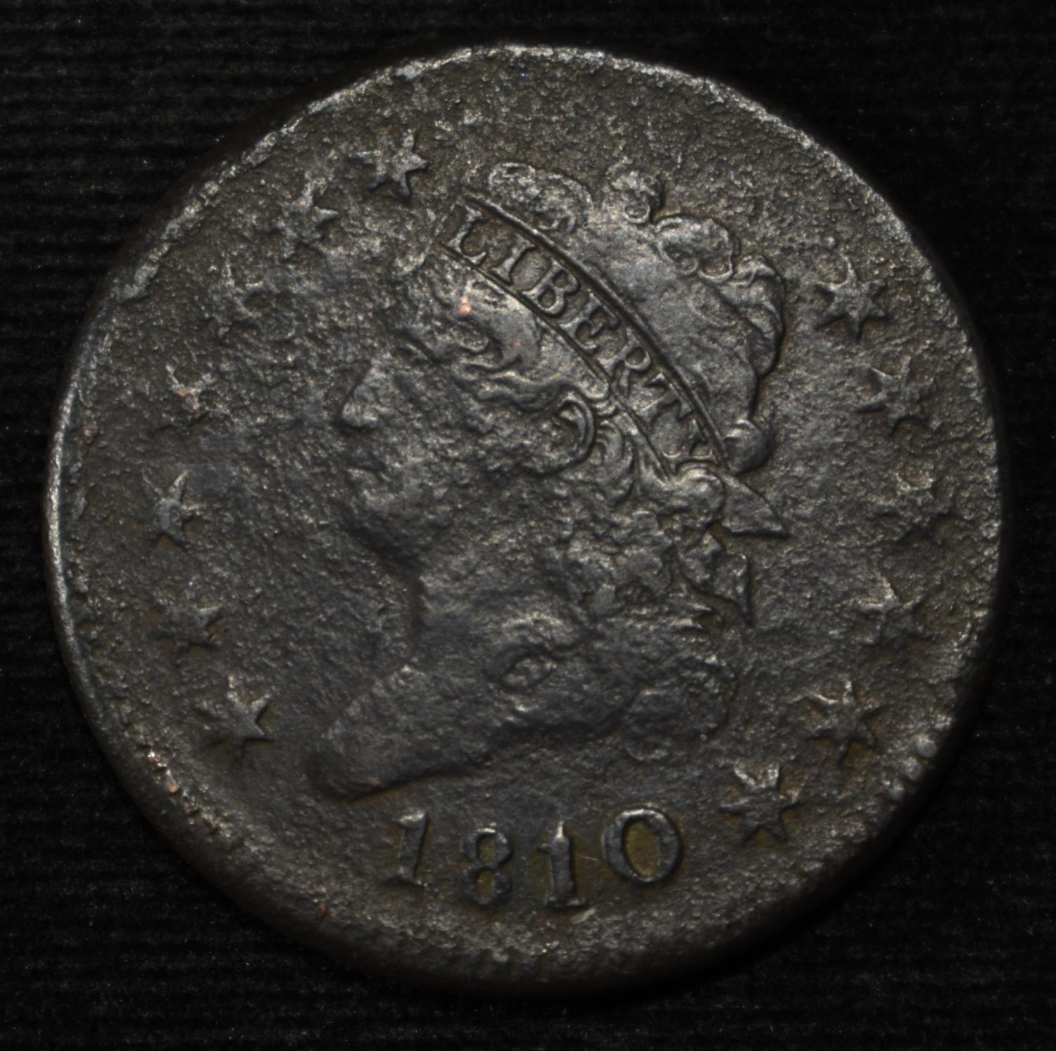 1810/09 CLASSIC HEAD LARGE CENT XF
