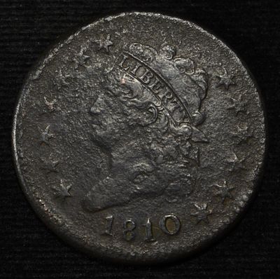 1810/09 CLASSIC HEAD LARGE CENT XF. SOME GRANULARITY ESTIMATE $3000 - $3500.