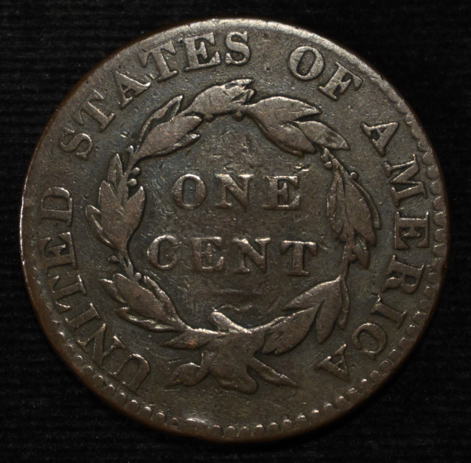 1822 CORONET HEAD LARGE CENT FINE