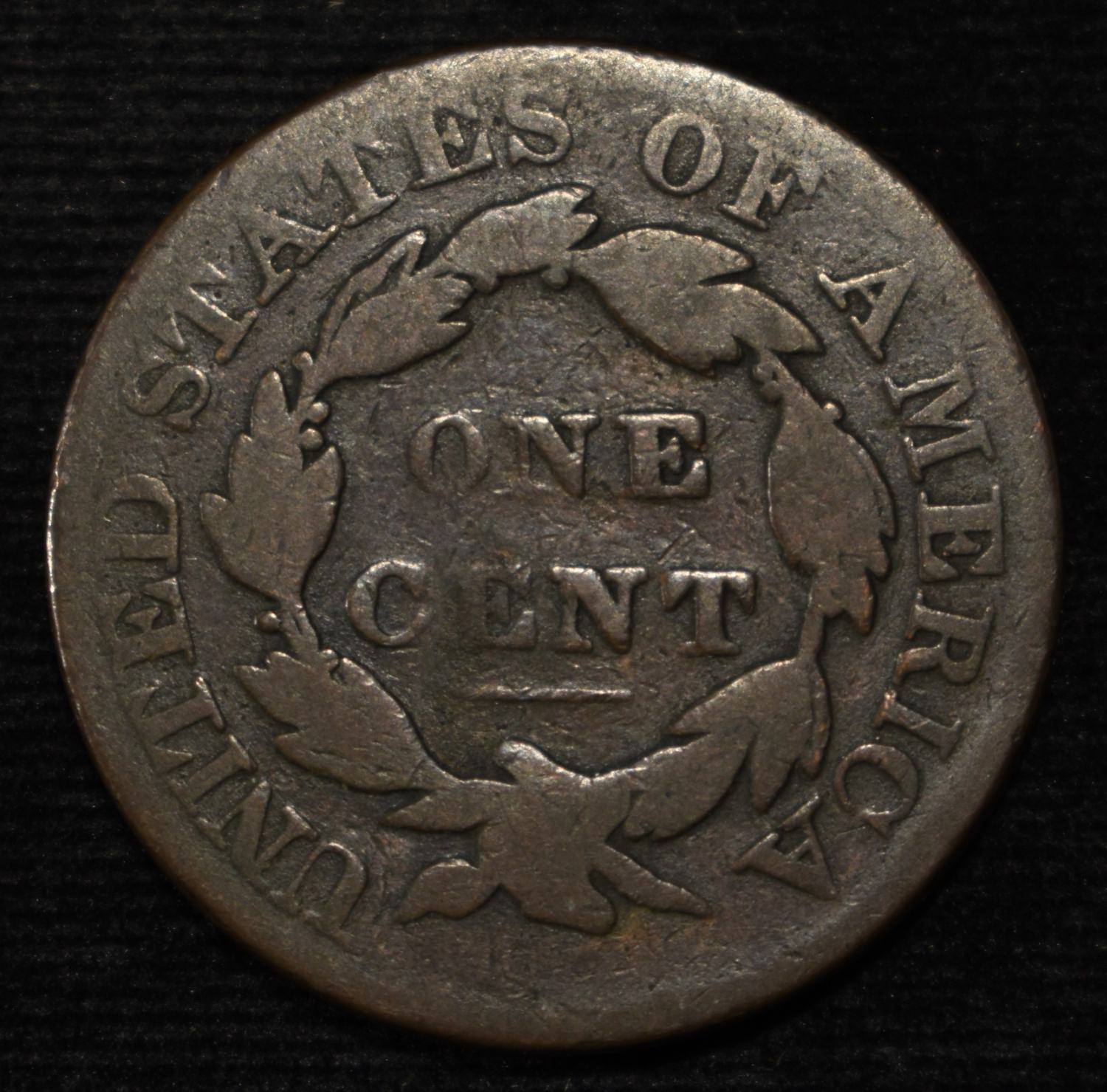 1828 CORONET HEAD LARGE CENT FINE